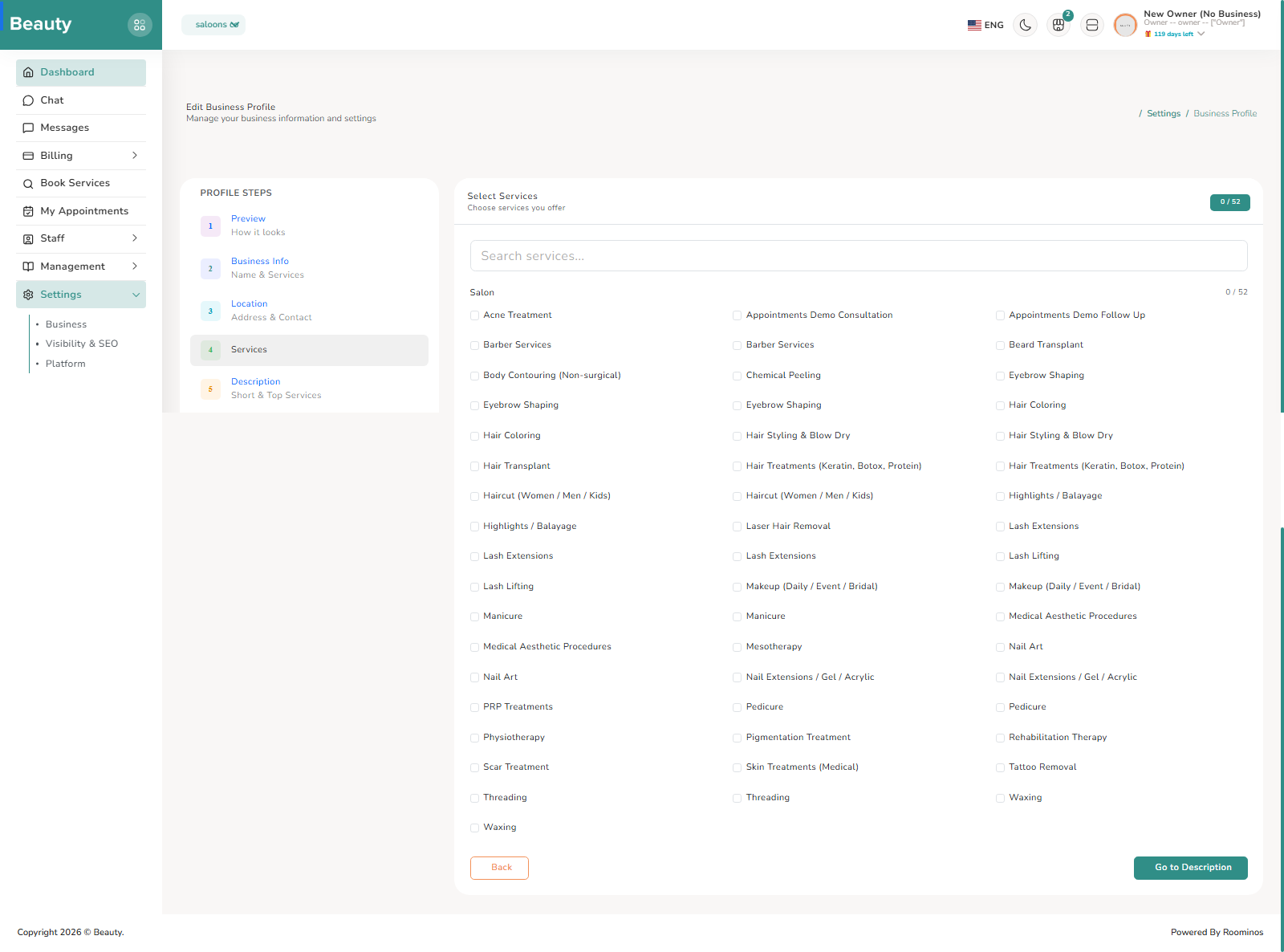 Settings / Business screenshot 4
