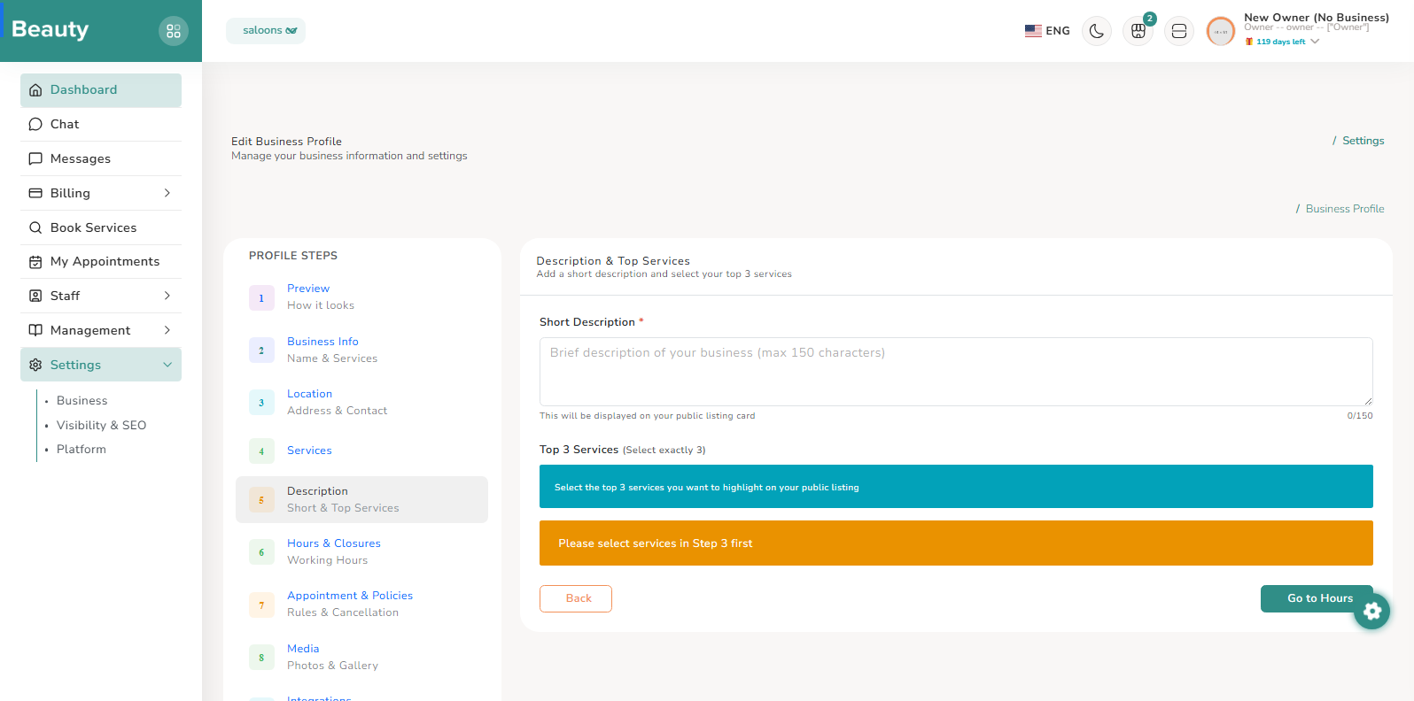 Settings / Business screenshot 5