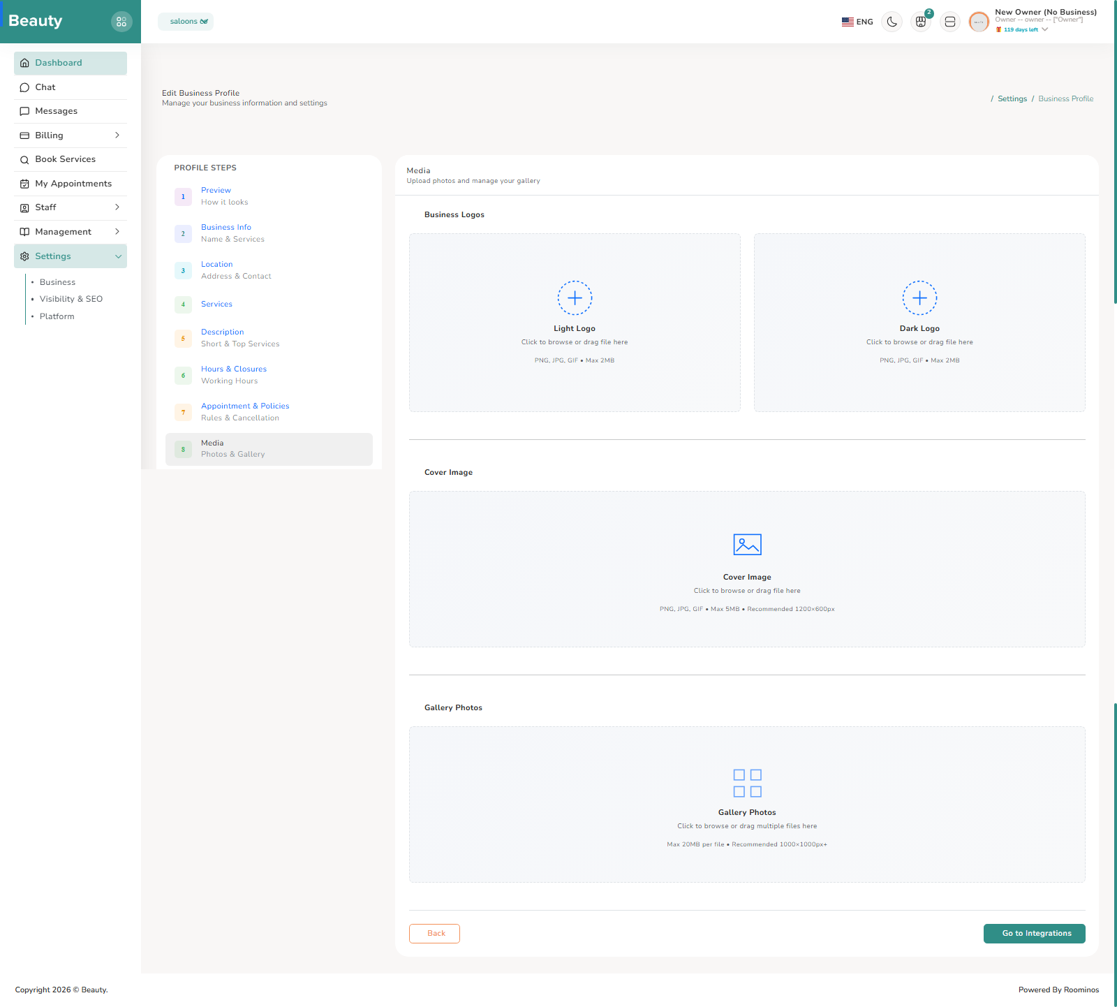 Settings / Business screenshot 8