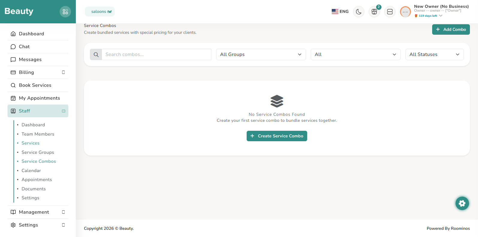 Service Combos screenshot 1