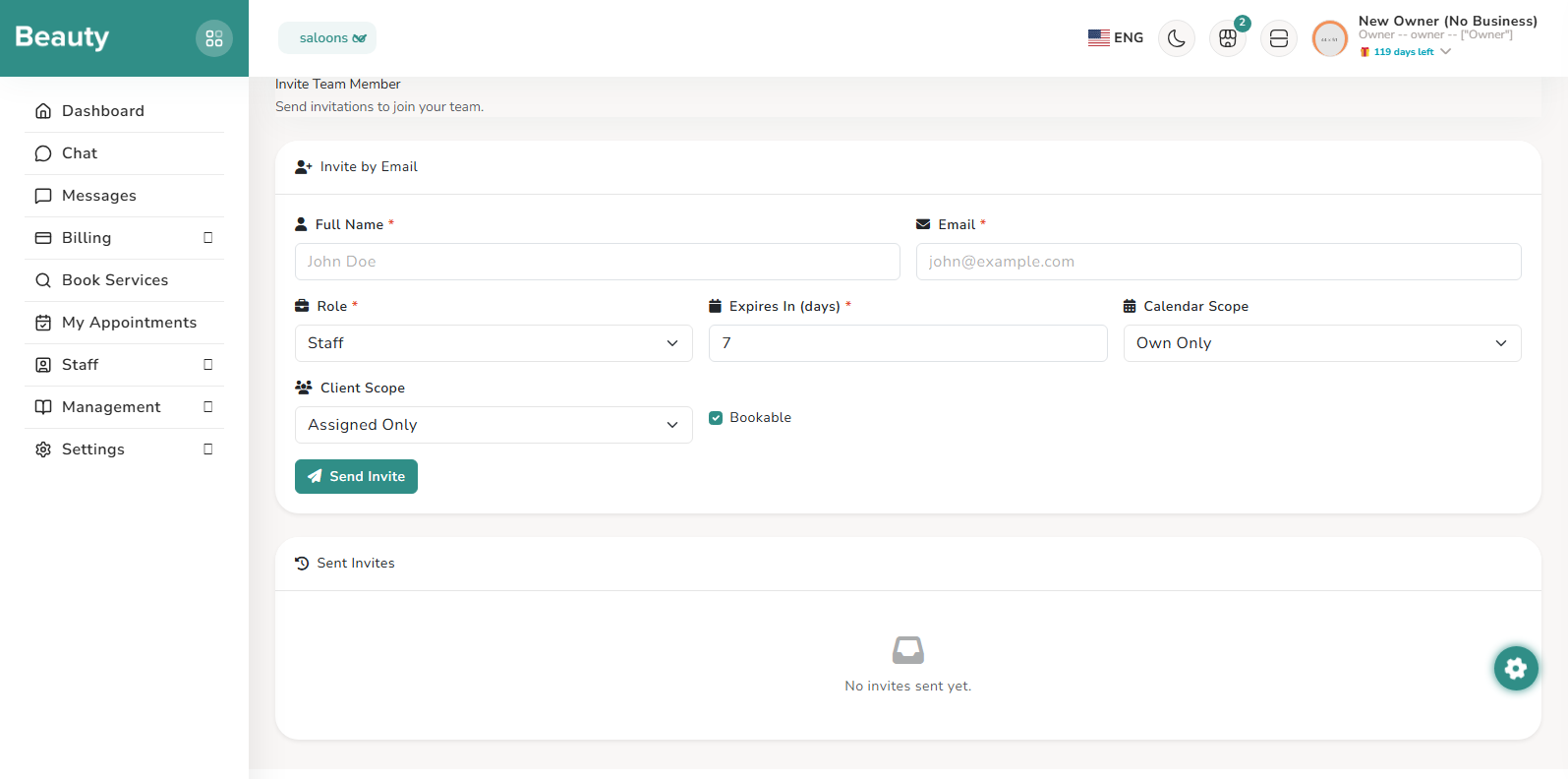 Staff / Team Members screenshot 2